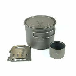 TOAKS Titanium Alcohol Stove Cook System with 900ml Pot