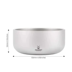 SilverAnt Titanium Backcountry Double Wall Bowl - 420ml