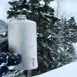 SilverAnt Titanium Hip Flask & Funnel 500ml