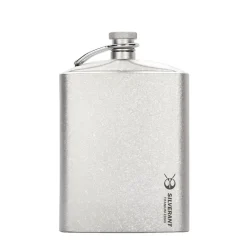 SilverAnt Titanium Hip Flask & Funnel 220ml