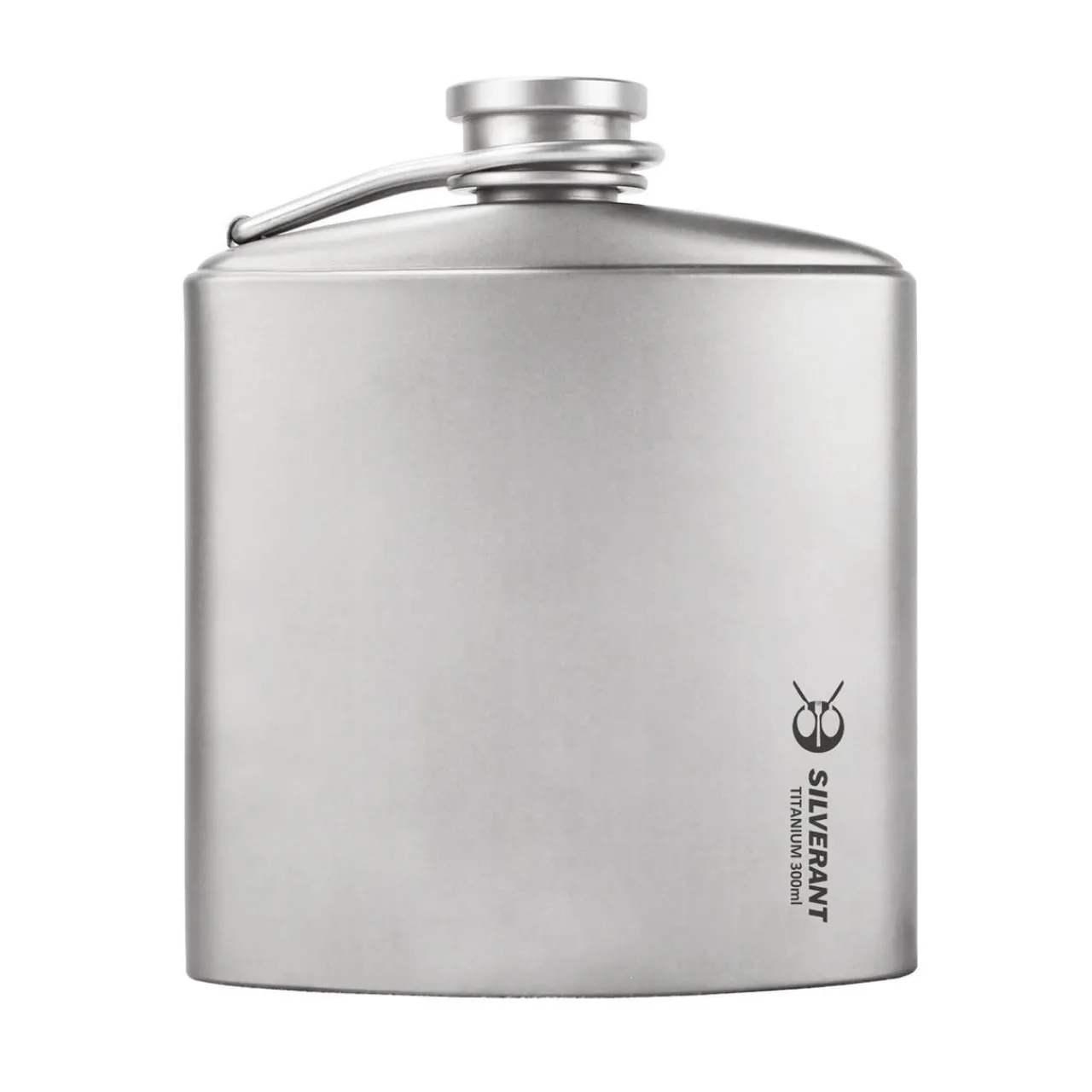 SilverAnt Titanium Hip Flask & Funnel 300ml