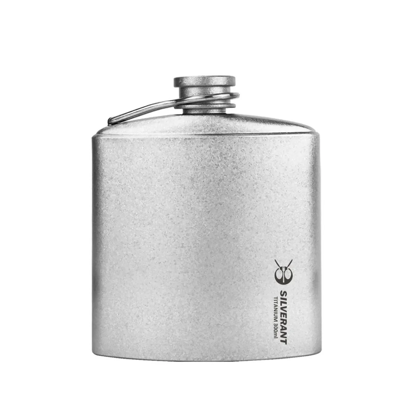 SilverAnt Titanium Hip Flask & Funnel 300ml