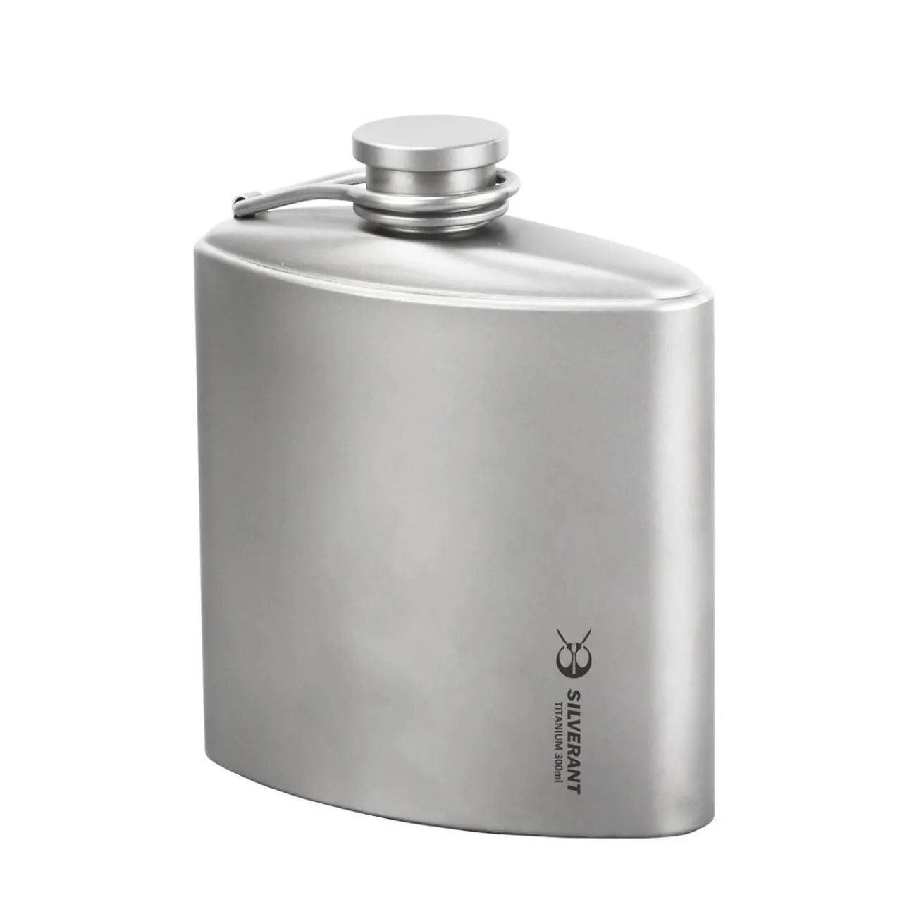 SilverAnt Titanium Hip Flask & Funnel 300ml