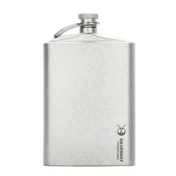 SilverAnt Titanium Hip Flask & Funnel 248ml