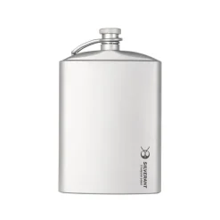 SilverAnt Titanium Hip Flask & Funnel 248ml