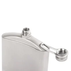SilverAnt Titanium Hip Flask & Funnel 248ml
