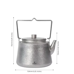 SilverAnt Titanium 1500ml Bushcraft Kettle