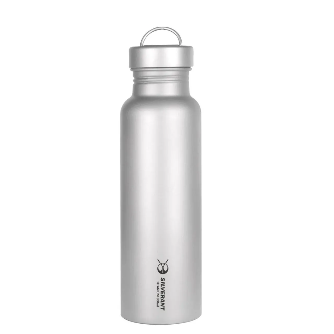 SilverAnt Titanium Water Bottle 800ml - Round