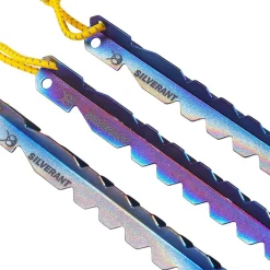SilverAnt Titanium Y-Shape Tent Stakes - Long 6 Pack
