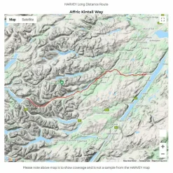 Harvey Maps Trail Map XT40 - Affric Kintail Way