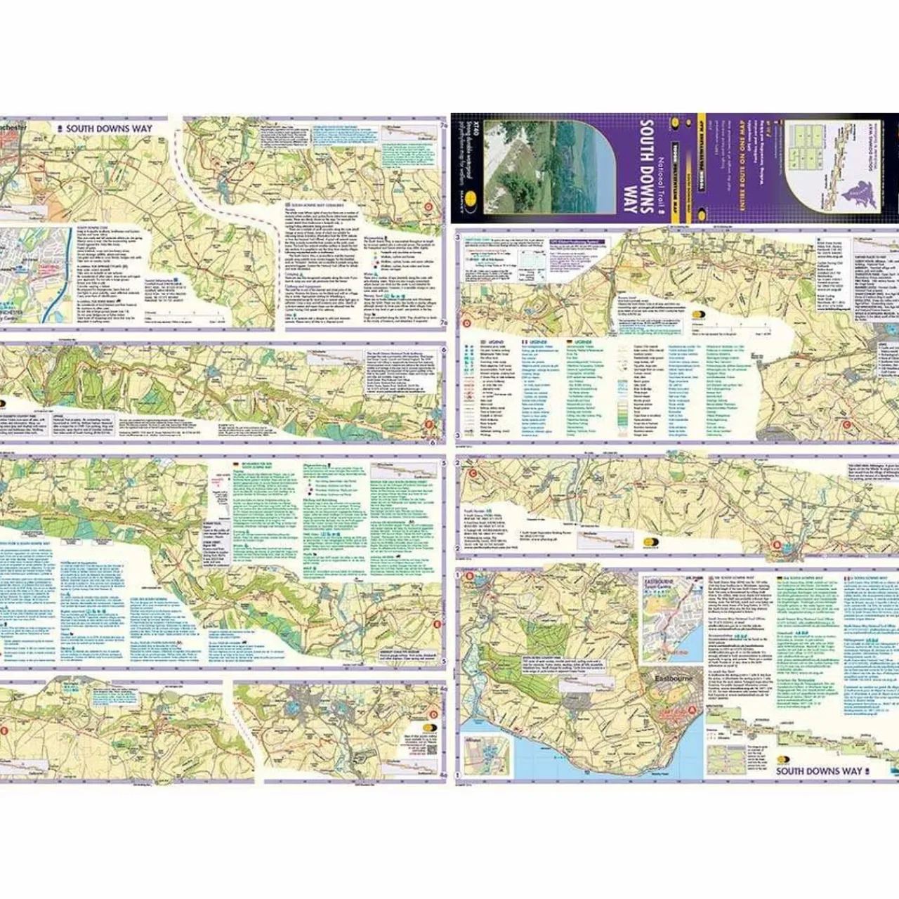 Harvey Maps Trail Map XT40 - South Downs Way
