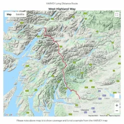 Harvey Maps Trail Map XT40 - West Highland Way