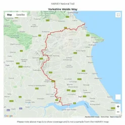 Harvey Maps Trail Map XT40 - Yorkshire Wolds Way