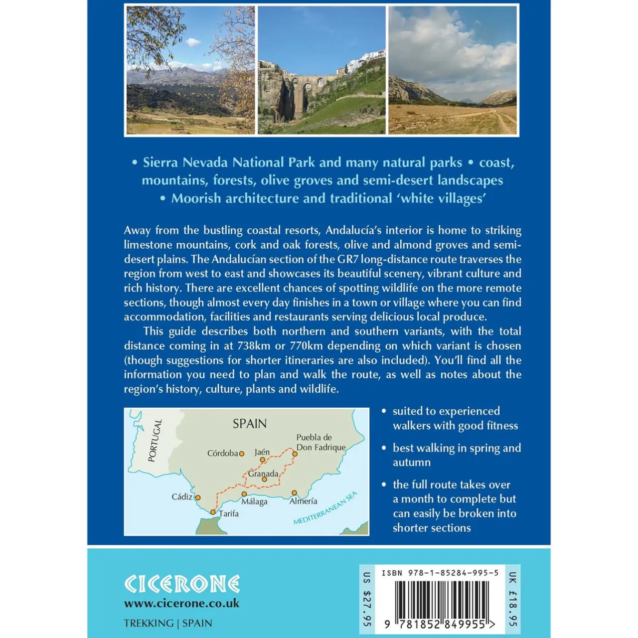 Fizan Trekking the GR7 in Andalucia