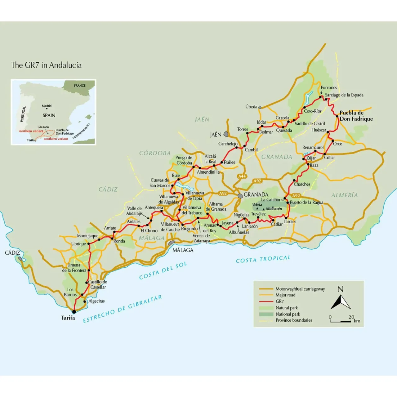 Fizan Trekking the GR7 in Andalucia