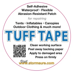 Stormsure TUFF Tape Self Adhesive Repair Patches 2-Pack
