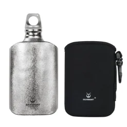 SilverAnt Ultralight Titanium Water Bottle 600ml - Slim