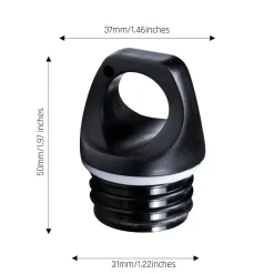 SilverAnt Ultralight Titanium Water Bottle 600ml - Slim