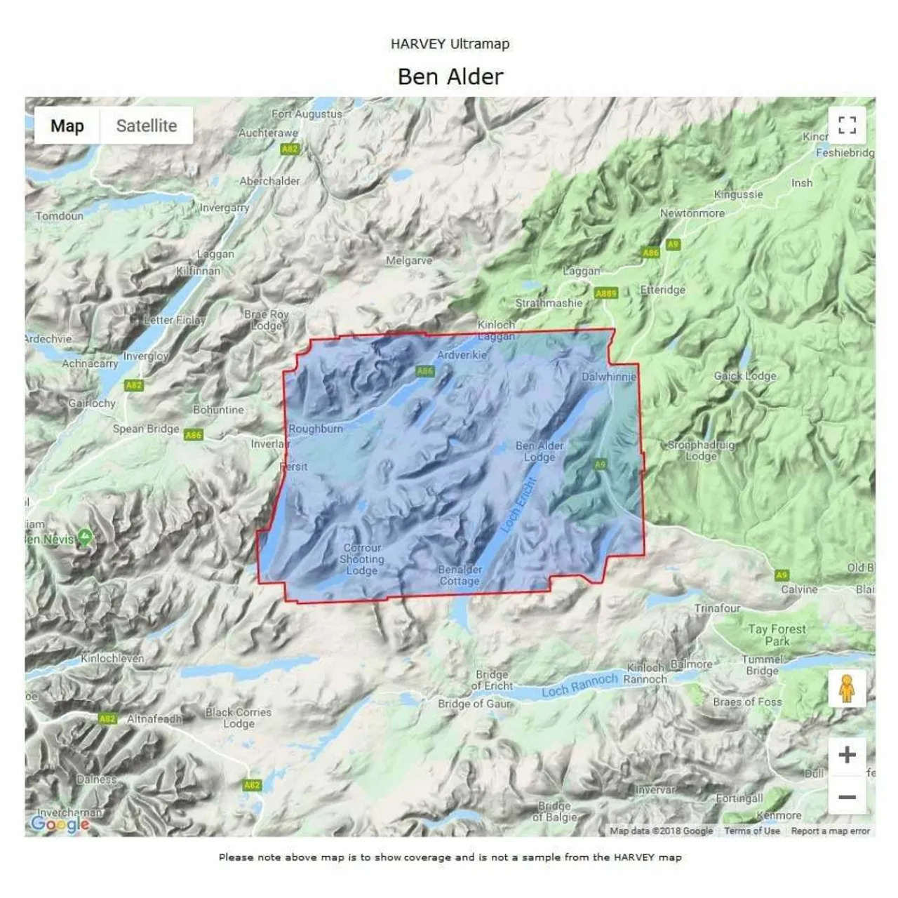 Harvey Maps UltraMap XT40 - Ben Alder