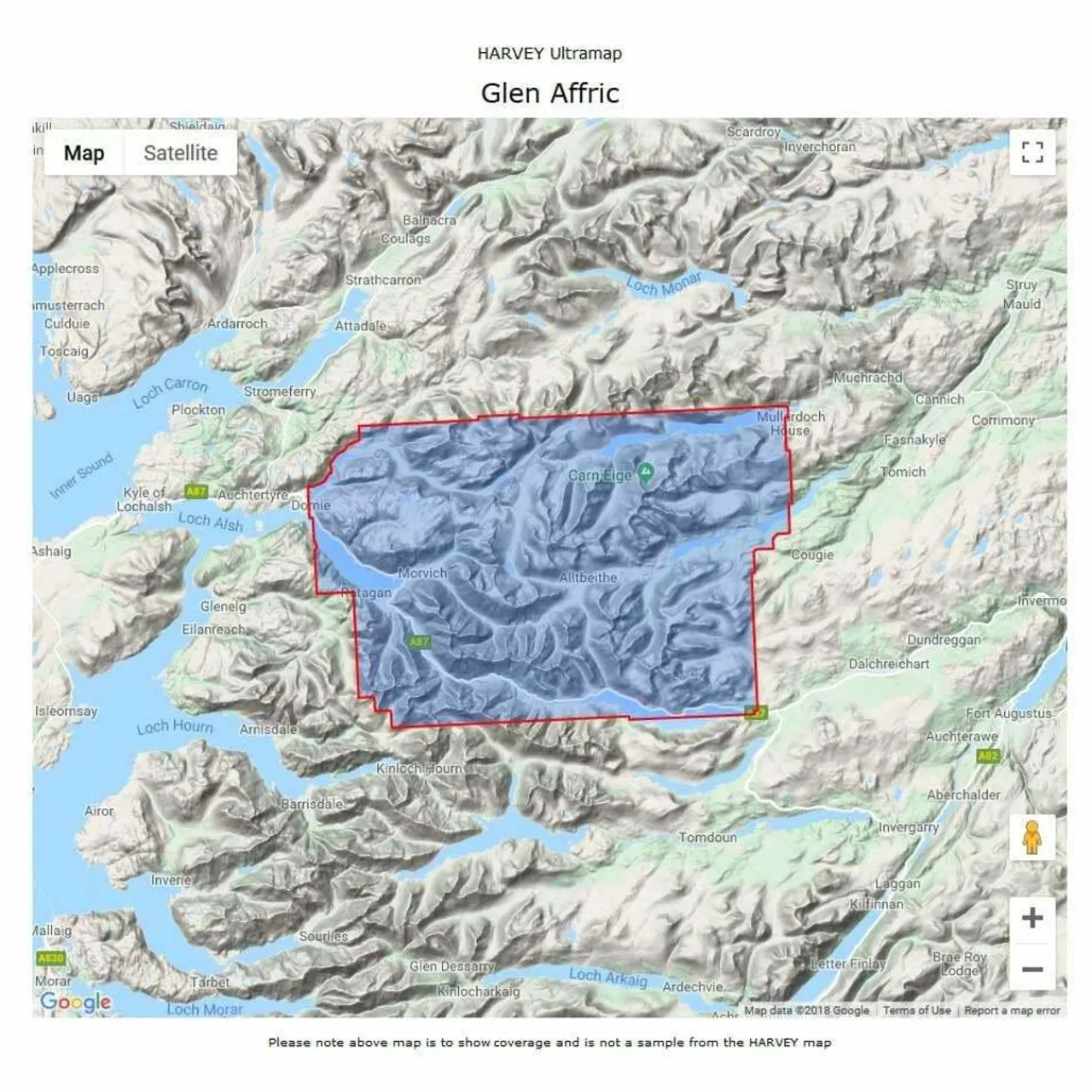 Harvey Maps UltraMap XT40 - Glen Affric