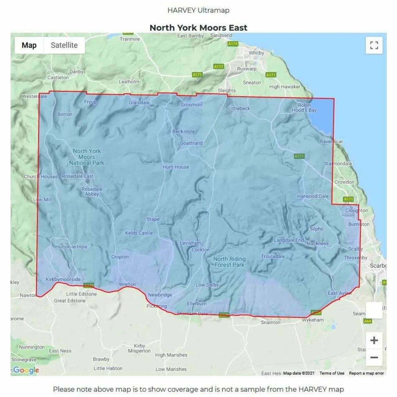 Harvey Maps UltraMap XT40 - North York Moors East