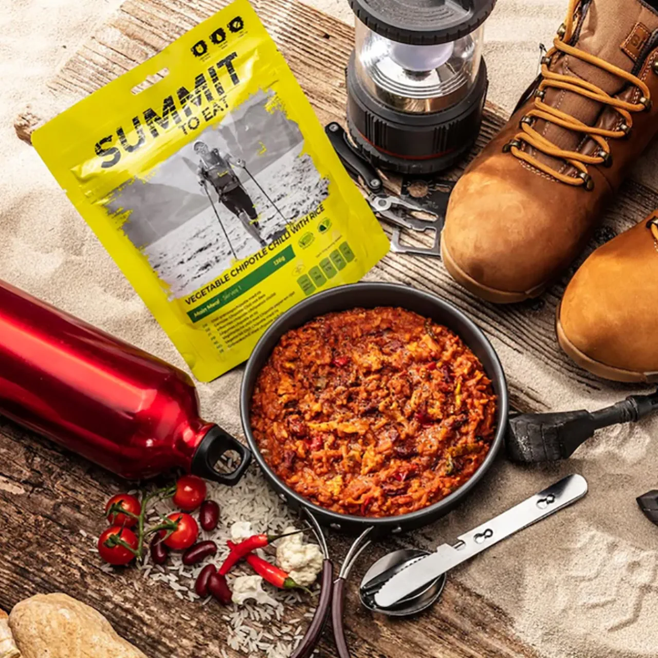 Summit to Eat Vegetable Chipotle Chilli with Rice