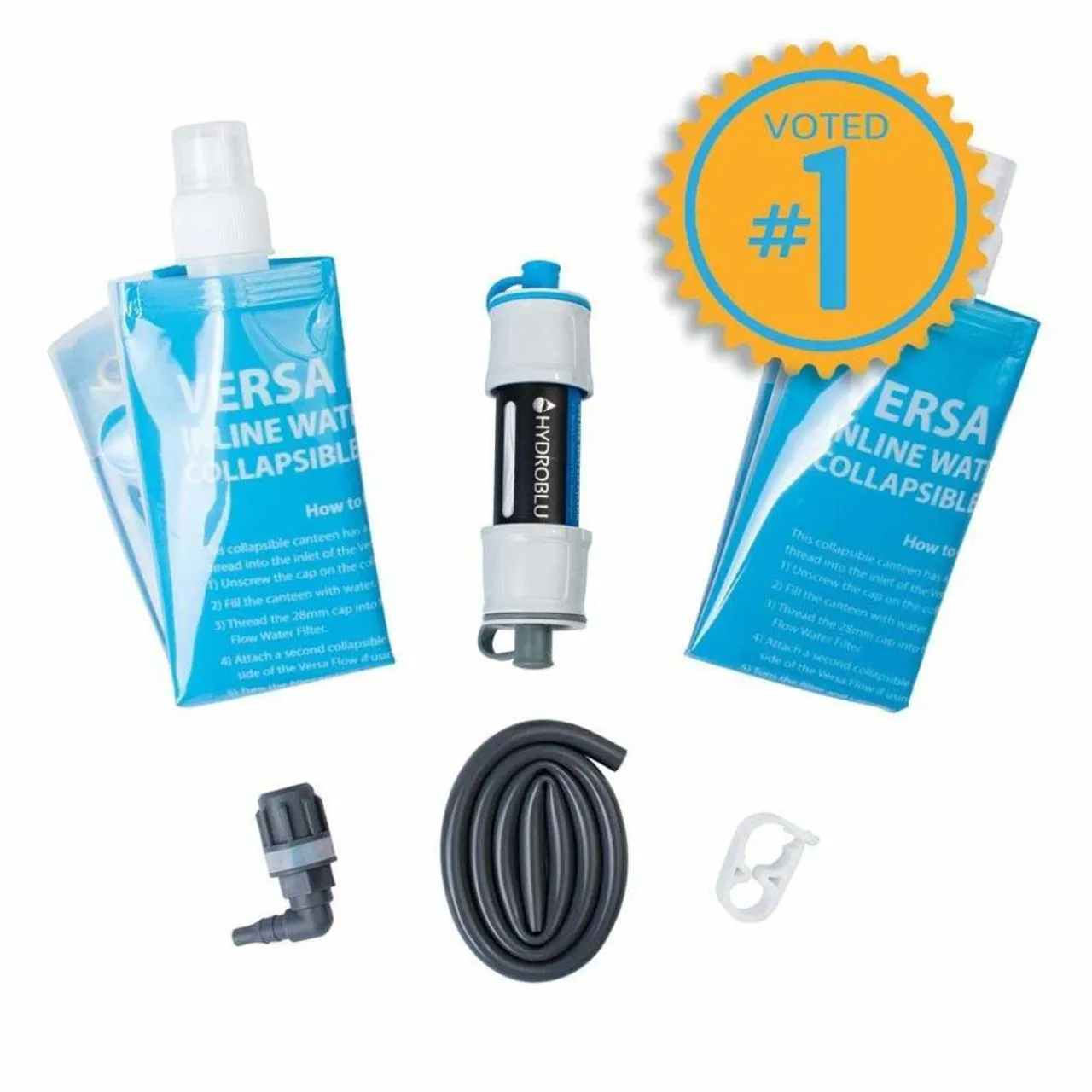 HydroBlu Versa Flow Lightweight Water Filter Package