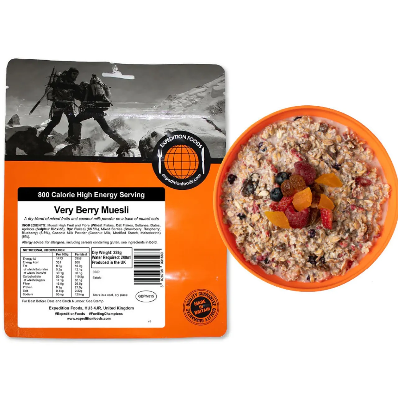 Expedition Foods Very Berry Muesli (High Energy Serving)