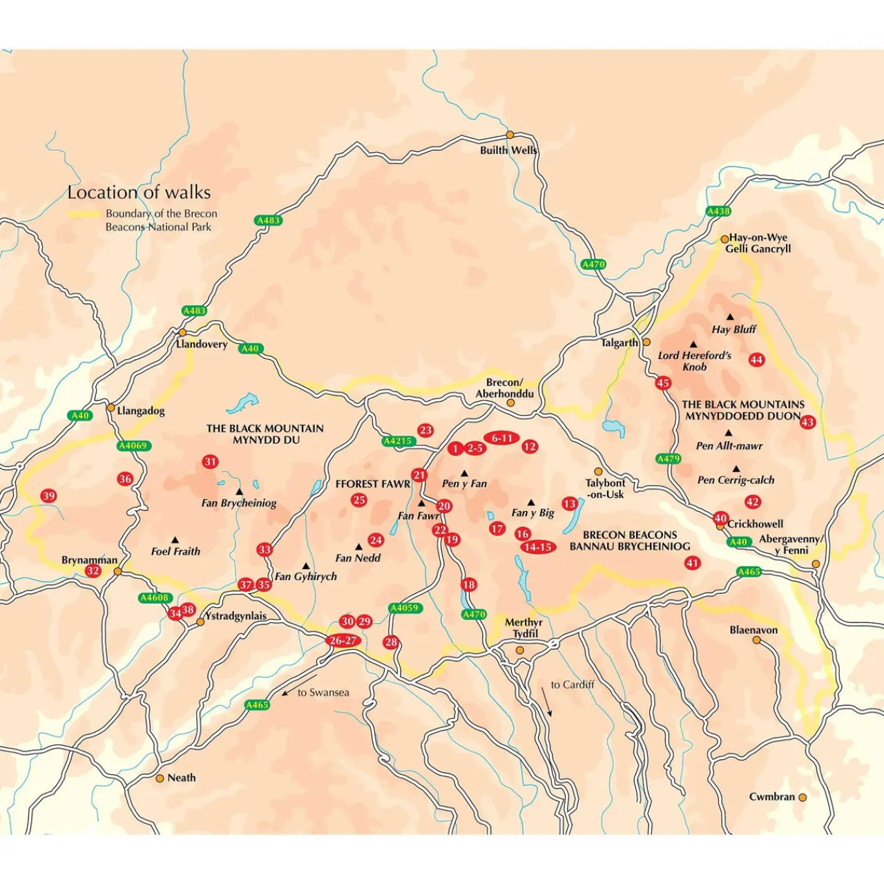 Harvey Maps Walking in the Brecon Beacons