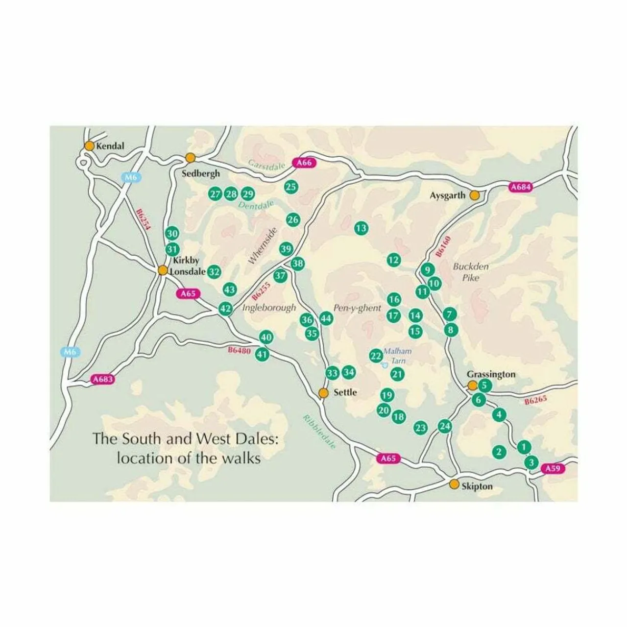 Harvey Maps Walking in the Yorkshire Dales: South and West