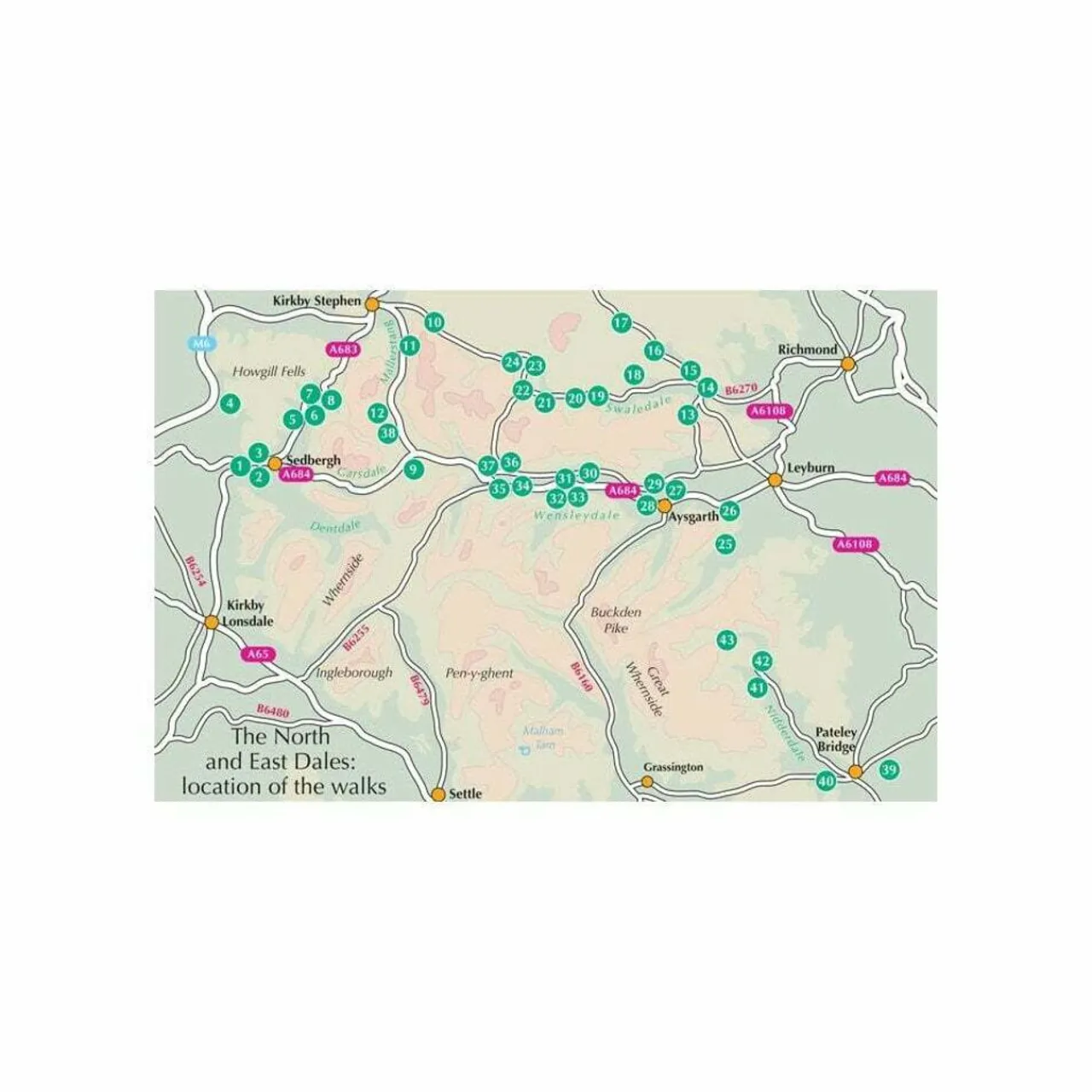Harvey Maps Walking in the Yorkshire Dales: North and East