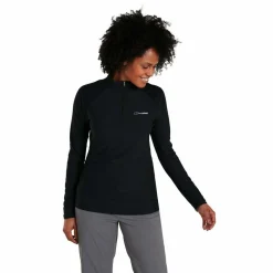Women Berghaus Womens 24/7 Tech Tee LS Half Zip