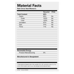 Women Rab Womens Cirrus Insulated Vest