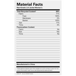 Women Rab Womens Kinetic 2.0 Jacket - Past Season Colours