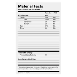 Women Rab Womens Phantom 2.5L Jacket