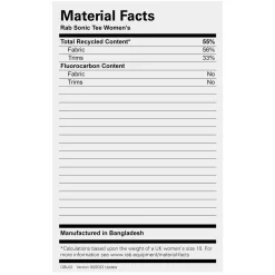 Women Rab Womens Sonic SS Tee