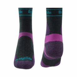 Women Bridgedale Womens Trail Run Ultra Light T2 Merino Sport 3/4 Crew Socks